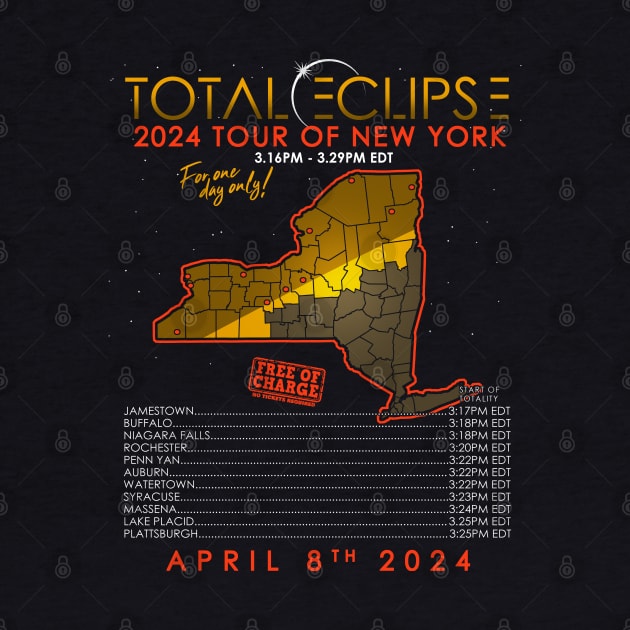 Total Solar Eclipse 2024 Tour of New York by NerdShizzle